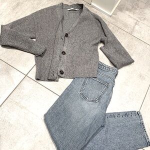 Jeans & Cardigan